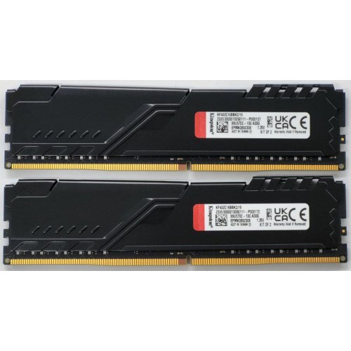 Озп Kingston DDR4 16GB (2x8GB) 3200Mhz FURY Beast Black (KF432C16BBK2/16) (Відновлено продавцем, 822510) купити в Україні: Київ, Львів, Хмельницький, Тернопіль | Перевірка сумісності, низька ціна, відгуки, характеристики від TELEMART фото
