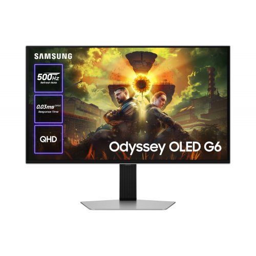 Монітор Samsung 27" Odyssey OLED G6 G60SF (LS27FG602SIXUA) Silver купити в Україні | Telemart фото