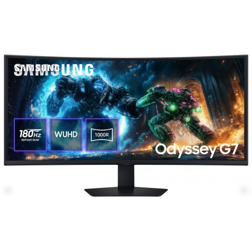 Монитор Samsung 40" Odyssey G7 (LS40FG756EIXUA) Black купить в Украине: Киев, Днепр, Харьков, Одесса  | Низкая цена, отзывы, характеристики от TELEMART фото