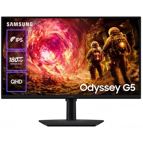 Монітор Samsung 27" Odyssey G5 (LS27FG500EIXUA) Black купити в Україні: Київ, Львів, Хмельницький, Тернопіль | Низька ціна, відгуки, характеристики від TELEMART фото