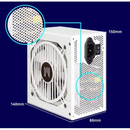 Блок питания Zalman GigaMax III 750W (ZM750-GV3WH) White купить в Украине: Киев, Днепр, Харьков, Одесса  | Проверка совместимости, низкая цена, отзывы, характеристики от TELEMART фото 15 Блок питания Zalman GigaMax III 750W (ZM750-GV3WH) White купить в Украине: Киев, Днепр, Харьков, Одесса  | Проверка совместимости, низкая цена, отзывы, характеристики от TELEMART фото