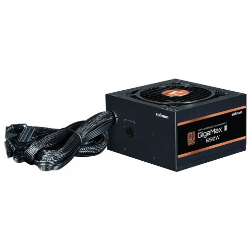 Блок питания Zalman GigaMax III 650W (ZM650-GV3) купить в Украине: Киев, Днепр, Харьков, Одесса  | Проверка совместимости, низкая цена, отзывы, характеристики от TELEMART фото 2 Блок питания Zalman GigaMax III 650W (ZM650-GV3) купить в Украине: Киев, Днепр, Харьков, Одесса  | Проверка совместимости, низкая цена, отзывы, характеристики от TELEMART фото