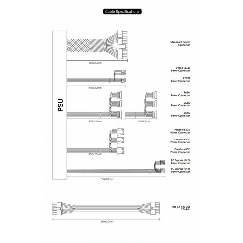 Блок питания Zalman GigaMax III 650W (ZM650-GV3) купить в Украине: Киев, Днепр, Харьков, Одесса  | Проверка совместимости, низкая цена, отзывы, характеристики от TELEMART фото 5 Блок питания Zalman GigaMax III 650W (ZM650-GV3) купить в Украине: Киев, Днепр, Харьков, Одесса  | Проверка совместимости, низкая цена, отзывы, характеристики от TELEMART фото