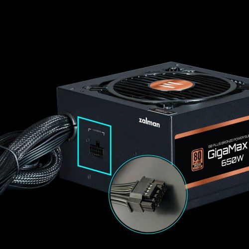 Блок питания Zalman GigaMax III 650W (ZM650-GV3) купить в Украине: Киев, Днепр, Харьков, Одесса  | Проверка совместимости, низкая цена, отзывы, характеристики от TELEMART фото 10 Блок питания Zalman GigaMax III 650W (ZM650-GV3) купить в Украине: Киев, Днепр, Харьков, Одесса  | Проверка совместимости, низкая цена, отзывы, характеристики от TELEMART фото