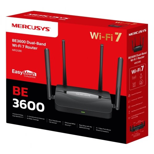 Wi-Fi роутер Mercusys MR25BE купить в Украине: Киев, Днепр, Харьков, Одесса  | Низкая цена, отзывы, характеристики от TELEMART фото