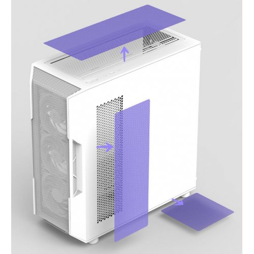 Корпус Zalman I3 Neo V2 Tempered Glass без БЖ White купити в Україні: Київ, Львів, Хмельницький, Тернопіль | Перевірка сумісності, низька ціна, відгуки, характеристики від TELEMART фото