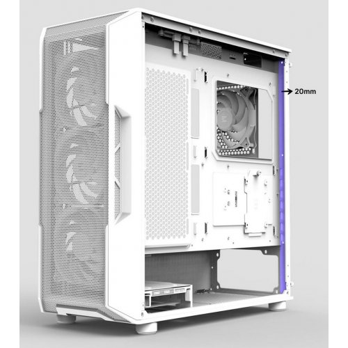 Корпус Zalman I3 Neo V2 Tempered Glass без БЖ White купити в Україні: Київ, Львів, Хмельницький, Тернопіль | Перевірка сумісності, низька ціна, відгуки, характеристики від TELEMART фото