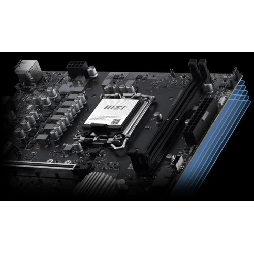 Материнська плата MSI PRO B860M-E (s1851, Intel B860) купити в Україні: Київ, Львів, Хмельницький, Тернопіль | Перевірка сумісності, низька ціна, відгуки, характеристики від TELEMART фото