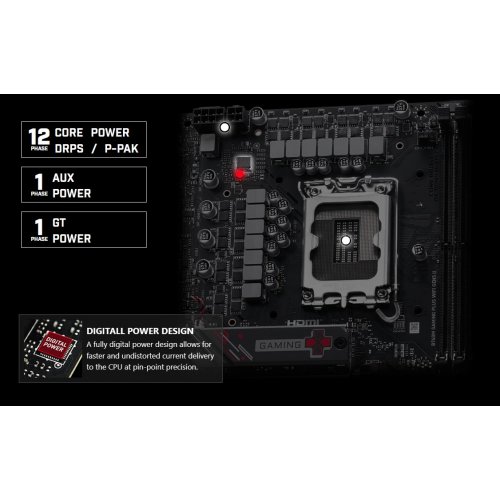 Материнська плата MSI B760M GAMING PLUS WIFI GEN5 II (s1700, Intel B760) купити в Україні: Київ, Львів, Хмельницький, Тернопіль | Перевірка сумісності, низька ціна, відгуки, характеристики від TELEMART фото