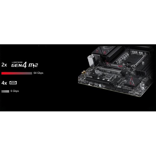 Материнська плата MSI B760M GAMING PLUS WIFI GEN5 II (s1700, Intel B760) купити в Україні: Київ, Львів, Хмельницький, Тернопіль | Перевірка сумісності, низька ціна, відгуки, характеристики від TELEMART фото