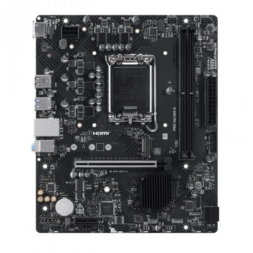 Материнська плата MSI PRO H610M-S (s1700, Intel H610) купити в Україні: Київ, Львів, Хмельницький, Тернопіль | Перевірка сумісності, низька ціна, відгуки, характеристики від TELEMART фото