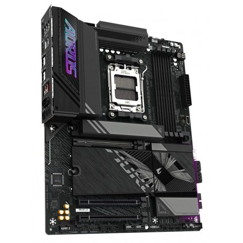 Уцінка материнська плата Gigabyte X870E AORUS ELITE WIFI7 (sAM5, AMD X870E) (Сліди використання, 822684) купити в Україні: Київ, Львів, Хмельницький, Тернопіль | Перевірка сумісності, низька ціна, відгуки, характеристики від TELEMART фото 3 Уцінка материнська плата Gigabyte X870E AORUS ELITE WIFI7 (sAM5, AMD X870E) (Сліди використання, 822684) купити в Україні: Київ, Львів, Хмельницький, Тернопіль | Перевірка сумісності, низька ціна, відгуки, характеристики від TELEMART фото