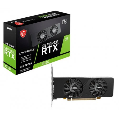 Видеокарта MSI GeForce RTX 3050 LP E OC 6144MB (RTX 3050 LP E 6G OC) купить в Украине: Киев, Днепр, Харьков, Одесса  | Проверка совместимости, низкая цена, отзывы, характеристики от TELEMART фото