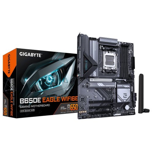 Материнська плата Gigabyte B650E EAGLE WIFI6E (sAM5, AMD B650) купити в Україні: Київ, Львів, Хмельницький, Тернопіль | Перевірка сумісності, низька ціна, відгуки, характеристики від TELEMART фото
