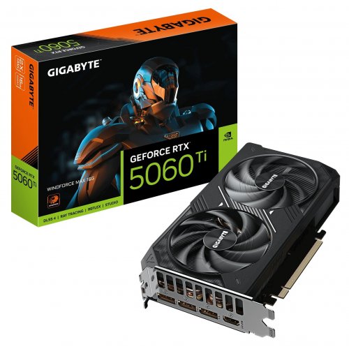 Відеокарта Gigabyte GeForce RTX 5060 Ti WINDFORCE MAX 16384MB (GV-N506TWF2MAX-16GD) купити в Україні: Київ, Львів, Хмельницький, Тернопіль | Перевірка сумісності, низька ціна, відгуки, характеристики від TELEMART фото