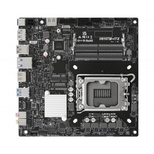 Материнская плата AsRock H810TM-ITX (s1851, Intel H810) купить в Украине: Киев, Днепр, Харьков, Одесса  | Проверка совместимости, низкая цена, отзывы, характеристики от TELEMART фото