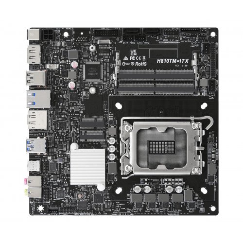 Материнская плата AsRock H810TM-ITX (s1851, Intel H810) купить в Украине: Киев, Днепр, Харьков, Одесса  | Проверка совместимости, низкая цена, отзывы, характеристики от TELEMART фото