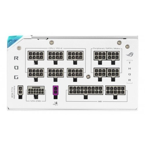 Блок питания Asus ROG Thor 1200W Platinum III (90YE00V5-B0NA00) White купить в Украине: Киев, Днепр, Харьков, Одесса  | Проверка совместимости, низкая цена, отзывы, характеристики от TELEMART фото