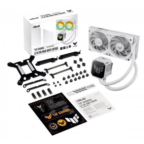 Готова СВО Asus TUF Gaming LC III 240 ARGB (90RC01J2-B0EAY0) White купити в Україні: Київ, Львів, Хмельницький, Тернопіль | Перевірка сумісності, низька ціна, відгуки, характеристики від TELEMART фото