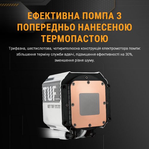 Готовая СВО Asus TUF Gaming LC III 240 ARGB (90RC01J2-B0EAY0) White купить в Украине | Telemart фото