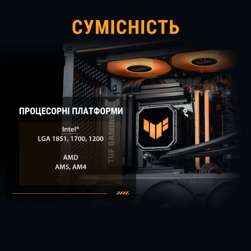 Готова СВО Asus TUF Gaming LC III 240 ARGB (90RC01J1-B0EAY0) Black купити в Україні | Telemart фото