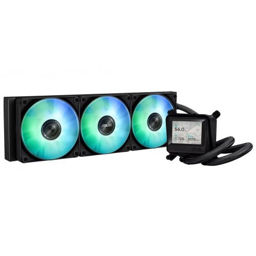 Готова СВО Asus MAX Gaming LC 360 ARGB LCD (90RC01G1-B0EAY0) Black купити в Україні: Київ, Львів, Хмельницький, Тернопіль | Перевірка сумісності, низька ціна, відгуки, характеристики від TELEMART фото