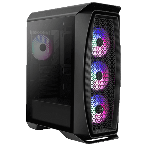 Корпус Aerocool Aero One Frost FRGB Tempered Glass без БП (ACCM-PB17043.11) Black (Восстановлено продавцом, 822775) купить в Украине: Киев, Днепр, Харьков, Одесса  | Проверка совместимости, низкая цена, отзывы, характеристики от TELEMART фото