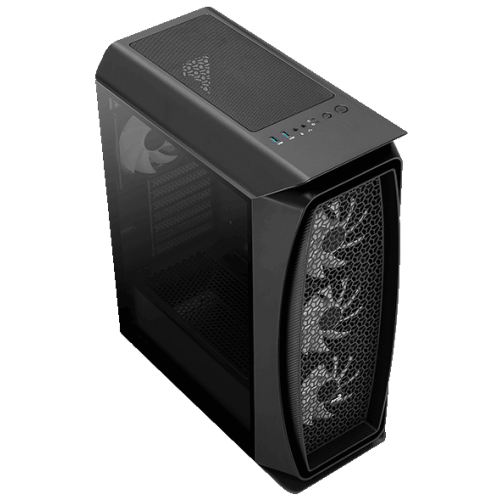 Корпус Aerocool Aero One Frost FRGB Tempered Glass без БП (ACCM-PB17043.11) Black (Восстановлено продавцом, 822775) купить в Украине: Киев, Днепр, Харьков, Одесса  | Проверка совместимости, низкая цена, отзывы, характеристики от TELEMART фото