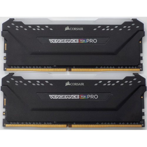 Озп Corsair DDR4 32GB (2x16GB) 3600Mhz Vengeance RGB Pro Black (CMW32GX4M2Z3600C18) (Відновлено продавцем, 822787) купити в Україні: Київ, Львів, Хмельницький, Тернопіль | Перевірка сумісності, низька ціна, відгуки, характеристики від TELEMART фото