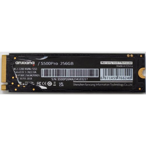 Ssd-диск Fanxiang S500Pro 256GB M.2 (2280 PCI-E) (Fanxiang-S500Pro-256) (Відновлено продавцем, 822802) купити в Україні: Київ, Львів, Хмельницький, Тернопіль | Перевірка сумісності, низька ціна, відгуки, характеристики від TELEMART фото