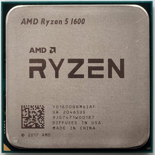 Процессор AMD Ryzen 5 1600 3.2(3.6)GHz sAM4 Tray (YD1600BBM6IAF) (Восстановлено продавцом, 822816) купить в Украине: Киев, Днепр, Харьков, Одесса  | Проверка совместимости, низкая цена, отзывы, характеристики от TELEMART фото