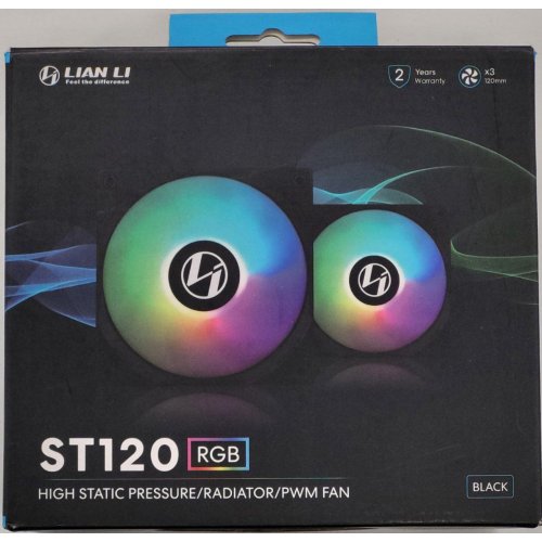 Набір кулерів для корпусу Lian Li Uni ST120-3 Triple-Pack (G99.12ST3B.00) Black/White (Відновлено продавцем, 823019) купити в Україні: Київ, Львів, Хмельницький, Тернопіль | Перевірка сумісності, низька ціна, відгуки, характеристики від TELEMART фото