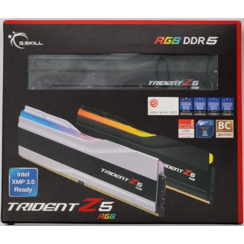 Озп G.Skill DDR5 32GB (2x16GB) 7600Mhz Trident Z5 RGB (F5-7600J3646G16GX2-TZ5RK) (Відновлено продавцем, 823026) купити в Україні: Київ, Львів, Хмельницький, Тернопіль | Перевірка сумісності, низька ціна, відгуки, характеристики від TELEMART фото