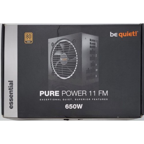 Блок живлення Be Quiet! Pure Power 11 FM 650W (BN318) (Відновлено продавцем, 823037) купити в Україні: Київ, Львів, Хмельницький, Тернопіль | Перевірка сумісності, низька ціна, відгуки, характеристики від TELEMART фото