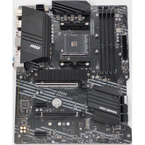 Материнская плата MSI B550-A PRO (sAM4, AMD B550) (Восстановлено продавцом, 823041) купить в Украине: Киев, Днепр, Харьков, Одесса  | Проверка совместимости, низкая цена, отзывы, характеристики от TELEMART фото