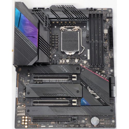 Материнская плата Asus ROG STRIX Z590-E GAMING WI-FI (s1200, Intel Z590) (Восстановлено продавцом, 823042) купить в Украине: Киев, Днепр, Харьков, Одесса  | Проверка совместимости, низкая цена, отзывы, характеристики от TELEMART фото