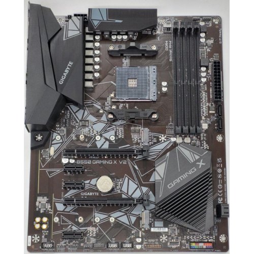 Материнська плата Gigabyte B550 GAMING X V2 (sAM4, AMD B550) (Відновлено продавцем, 823045) купити в Україні: Київ, Львів, Хмельницький, Тернопіль | Перевірка сумісності, низька ціна, відгуки, характеристики від TELEMART фото