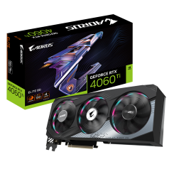 Видеокарта Gigabyte GeForce RTX 4060 Ti AORUS Elite 8192MB (GV-N406TAORUS E-8GD) (Восстановлено продавцом, 823080)