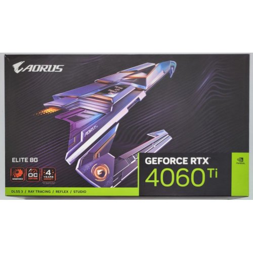 Відеокарта Gigabyte GeForce RTX 4060 Ti AORUS Elite 8192MB (GV-N406TAORUS E-8GD) (Відновлено продавцем, 823080) купити в Україні: Київ, Львів, Хмельницький, Тернопіль | Перевірка сумісності, низька ціна, відгуки, характеристики від TELEMART фото