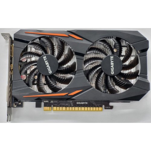 Видеокарта Gigabyte GeForce GTX 1050 OC 2048MB (GV-N1050OC-2GD) (Восстановлено продавцом, 823081) купить в Украине: Киев, Днепр, Харьков, Одесса  | Проверка совместимости, низкая цена, отзывы, характеристики от TELEMART фото