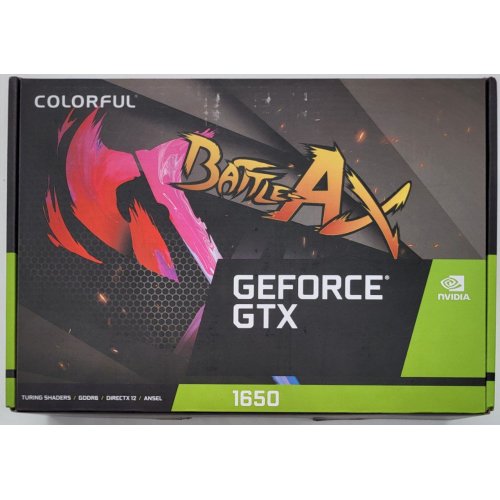 Відеокарта COLORFUL GeForce GTX 1650 NB 4096MB (GTX 1650 NB 4GD6-V) (Відновлено продавцем, 823083) купити в Україні: Київ, Львів, Хмельницький, Тернопіль | Перевірка сумісності, низька ціна, відгуки, характеристики від TELEMART фото
