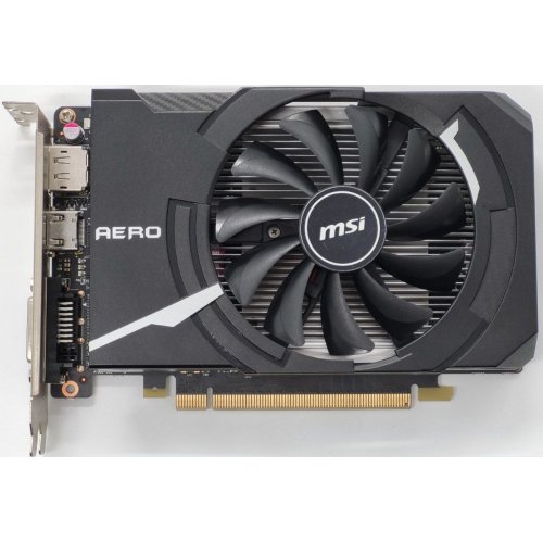 Видеокарта MSI GeForce GTX 1050 Ti AERO ITX OC 4096MB (GTX 1050 Ti AERO ITX 4G OCV1) (Восстановлено продавцом, 823084) купить в Украине: Киев, Днепр, Харьков, Одесса  | Проверка совместимости, низкая цена, отзывы, характеристики от TELEMART фото