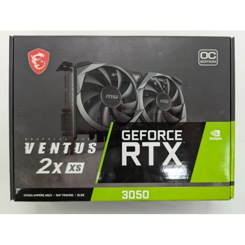 Відеокарта MSI GeForce RTX 3050 VENTUS 2X XS OC 8192MB (RTX 3050 VENTUS 2X XS 8G OC) (Відновлено продавцем, 823222) купити в Україні: Київ, Львів, Хмельницький, Тернопіль | Перевірка сумісності, низька ціна, відгуки, характеристики від TELEMART фото