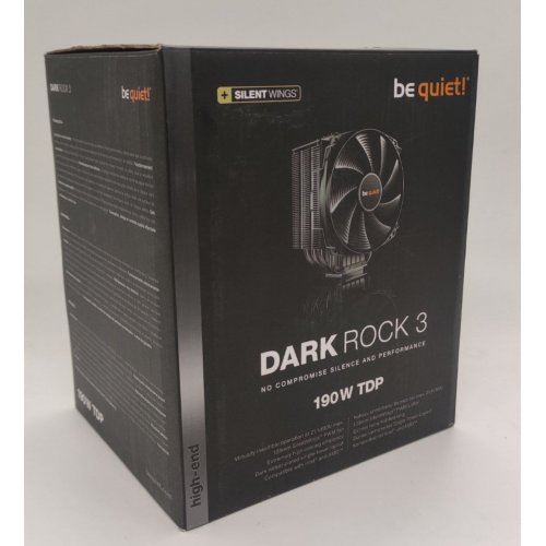 Кулер Be Quiet! Dark Rock 3 (BK018) (Восстановлено продавцом, 823225) купить в Украине: Киев, Днепр, Харьков, Одесса  | Проверка совместимости, низкая цена, отзывы, характеристики от TELEMART фото
