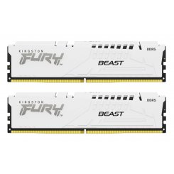 Озп Kingston DDR5 64GB (2x32GB) 6000Mhz FURY Beast White (KF560C40BWK2-64) (Відновлено продавцем, 823226)