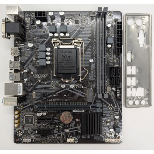 Материнська плата Gigabyte H410M H V2 (s1200, Intel H410) (Відновлено продавцем, 823231) купити в Україні: Київ, Львів, Хмельницький, Тернопіль | Перевірка сумісності, низька ціна, відгуки, характеристики від TELEMART фото