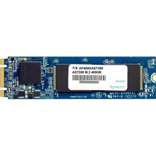Ssd-диск Apacer AST280 480GB M.2 (2280 SATA) (AP480GAST280-1) (Восстановлено продавцом, 823541) купить в Украине: Киев, Днепр, Харьков, Одесса  | Проверка совместимости, низкая цена, отзывы, характеристики от TELEMART фото