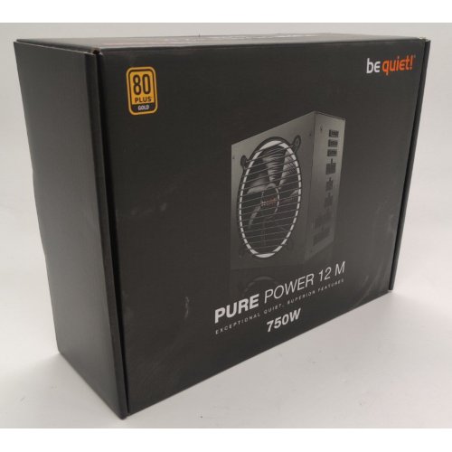 Блок живлення Be Quiet! Pure Power 12 M 750W (BN343) (Відновлено продавцем, 823546) купити в Україні: Київ, Львів, Хмельницький, Тернопіль | Перевірка сумісності, низька ціна, відгуки, характеристики від TELEMART фото