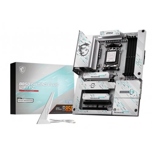 Уценка материнская плата MSI B850 GAMING PLUS WIFI PZ (sAM5, AMD B850) (После видеообзора, 823559) купить в Украине: Киев, Днепр, Харьков, Одесса  | Проверка совместимости, низкая цена, отзывы, характеристики от TELEMART фото