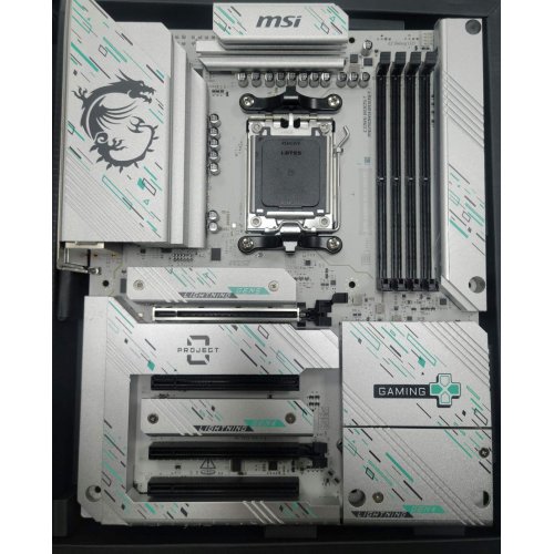 Уценка материнская плата MSI B850 GAMING PLUS WIFI PZ (sAM5, AMD B850) (После видеообзора, 823559) купить в Украине: Киев, Днепр, Харьков, Одесса  | Проверка совместимости, низкая цена, отзывы, характеристики от TELEMART фото